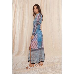 Anthropologie Raga NWT Home Long Sleeve Maxi Dress XS